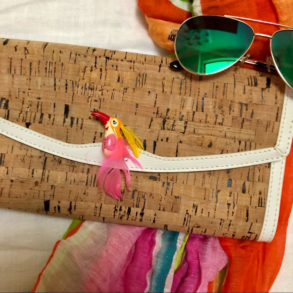 Vintage 1980s bird pin colorful brooch - Picture 4 of 7